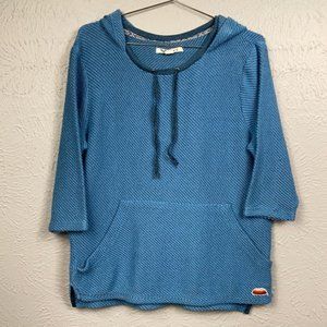Roxy Blue Knit Pullover Sweatshirt Size Medium